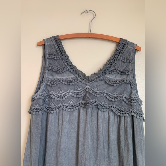 Pol tank top, flowy boho knit blouse bohemian coast cowgirl coastal Gran… - Picture 2 of 6